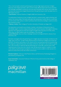 Performing Arts as High-Impact Practice achterzijde