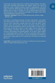 The Origins of Ethnic Conflict in Africa achterzijde