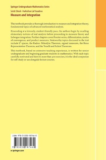 Measure and Integration achterzijde