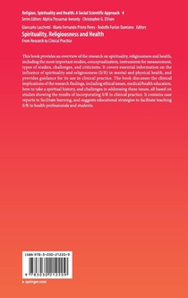 Spirituality, Religiousness and Health achterzijde