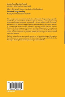 Stochastic Programming achterzijde