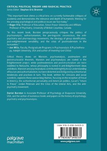 Psychoanalysis, Politics and the Postmodern University achterzijde