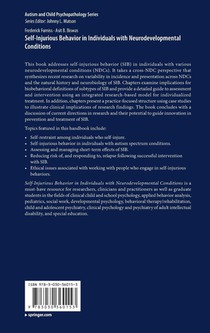 Self-Injurious Behavior in Individuals with Neurodevelopmental Conditions achterzijde