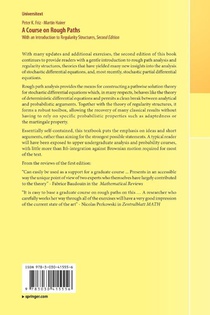 A Course on Rough Paths achterzijde
