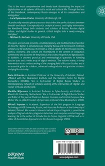 The Palgrave Handbook of Digital Russia Studies achterzijde
