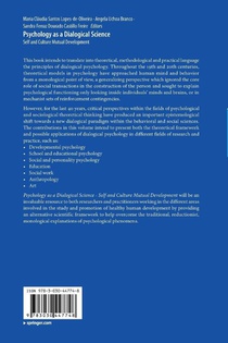 Psychology as a Dialogical Science achterzijde