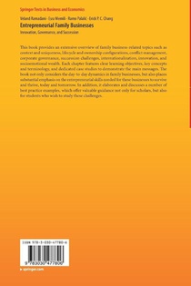 Entrepreneurial Family Businesses achterzijde