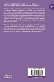 M.K. Gandhi, Media, Politics and Society achterzijde