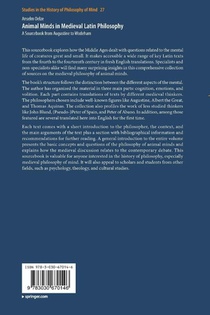 Animal Minds in Medieval Latin Philosophy achterzijde