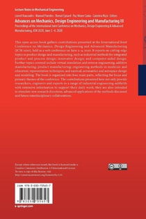Advances on Mechanics, Design Engineering and Manufacturing III achterzijde