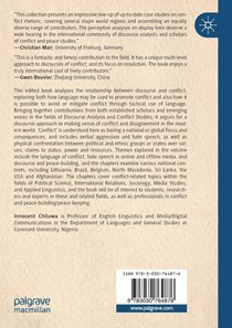 Discourse and Conflict achterzijde