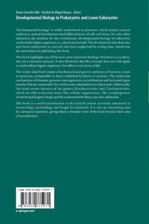 Developmental Biology in Prokaryotes and Lower Eukaryotes achterzijde