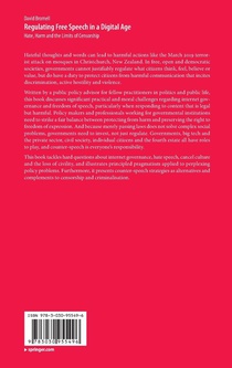 Regulating Free Speech in a Digital Age achterzijde