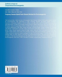 Frequency Domain Hybrid Finite Element Methods in Electromagnetics achterzijde