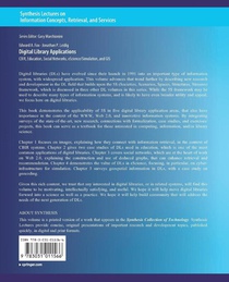 Digital Libraries Applications achterzijde