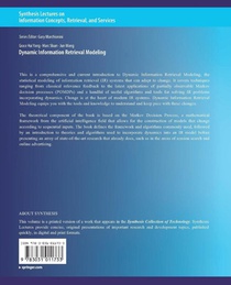 Dynamic Information Retrieval Modeling achterzijde