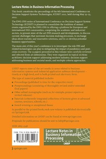 Decision Support Systems XII: Decision Support Addressing Modern Industry, Business, and Societal Needs achterzijde