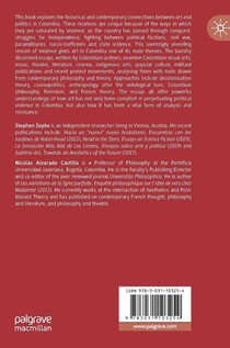 Violence and Resistance, Art and Politics in Colombia achterzijde