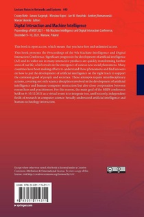 Digital Interaction and Machine Intelligence achterzijde