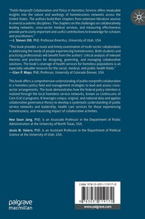 Public-Nonprofit Collaboration and Policy in Homeless Services achterzijde