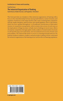 The Industrial Organization of Banking achterzijde