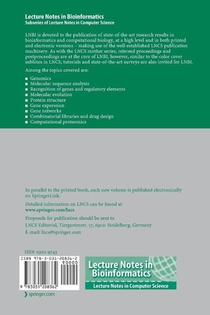 Computational Intelligence Methods for Bioinformatics and Biostatistics achterzijde