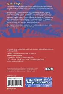 Algorithms for Big Data achterzijde