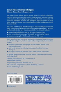 Advances in Artificial Intelligence – IBERAMIA 2022 achterzijde