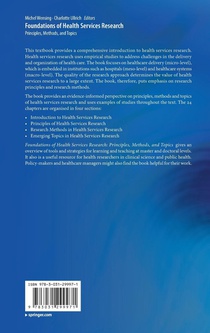 Foundations of Health Services Research achterzijde