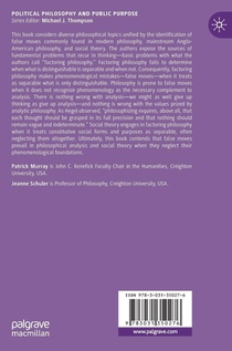 False Moves in Philosophy and Social Theory achterzijde