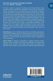 Philosophical and Political Consequences of the Critique of Political Economy achterzijde