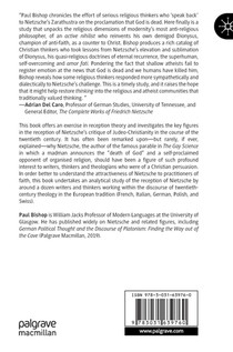 Nietzsche's Writing Against Religion and the Crisis of Faith achterzijde