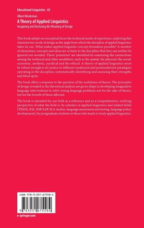 A Theory of Applied Linguistics achterzijde