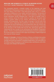 Blood Groups and Human Heredity, 1900-1950 achterzijde