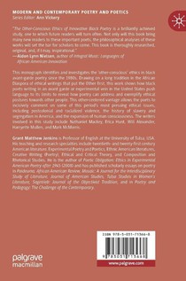 The Other-Conscious Ethics of Innovative Black Poetry achterzijde
