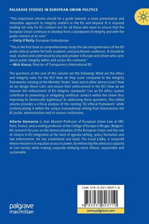 The Law and Governance of the EU Public Ethics System achterzijde