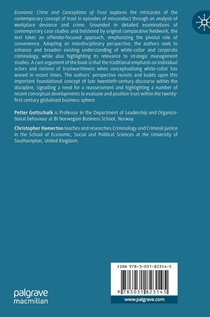 Economic Crime and Conceptions of Trust achterzijde