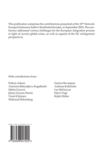 EU Enlargement and European Integration: Challenges and Perspectives achterzijde