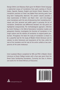 Seferis and Elytis as Translators achterzijde