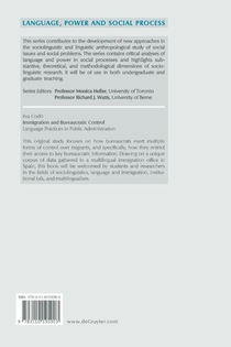 Immigration and Bureaucratic Control achterzijde