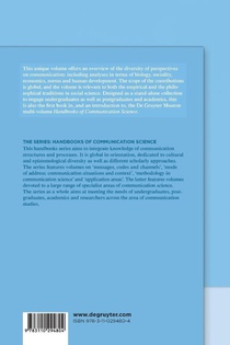 Theories and Models of Communication achterzijde