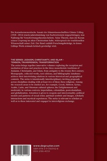 Die Koranhermeneutik von Gunter Luling achterzijde