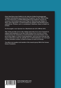 Religiose Individualisierung in historischer Perspektive / Religious Individualisation in Historical Perspective achterzijde