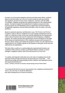 The Promises and Perils of Compliance achterzijde