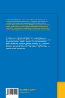 Cognitive Sociolinguistics Revisited achterzijde
