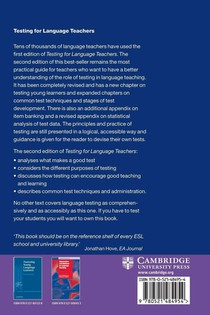 Testing for Language Teachers achterzijde