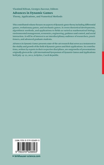 Advances in Dynamic Games achterzijde