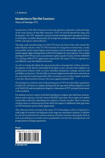 Introduction to Thin Film Transistors achterzijde