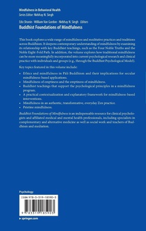 Buddhist Foundations of Mindfulness achterzijde