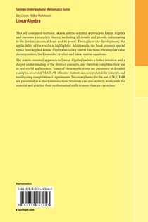 Linear Algebra achterzijde